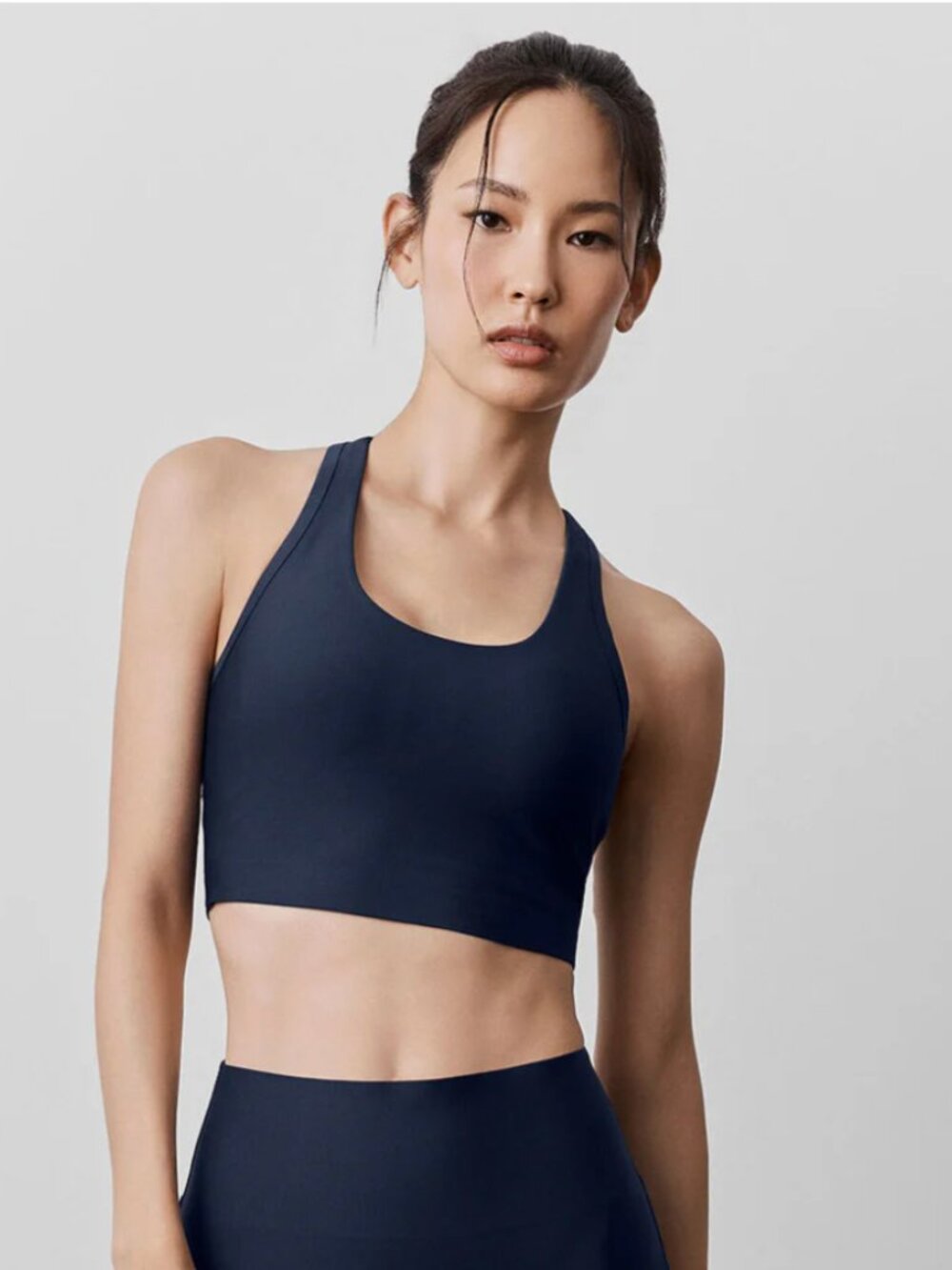 Alo Airlift Super Sleek Bra Tank – Navy (NWT)